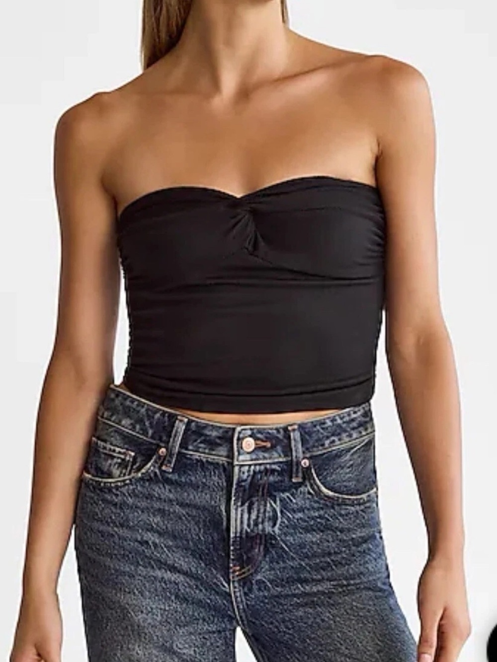 NWT Express Body Contour Black Tube Top Size Large